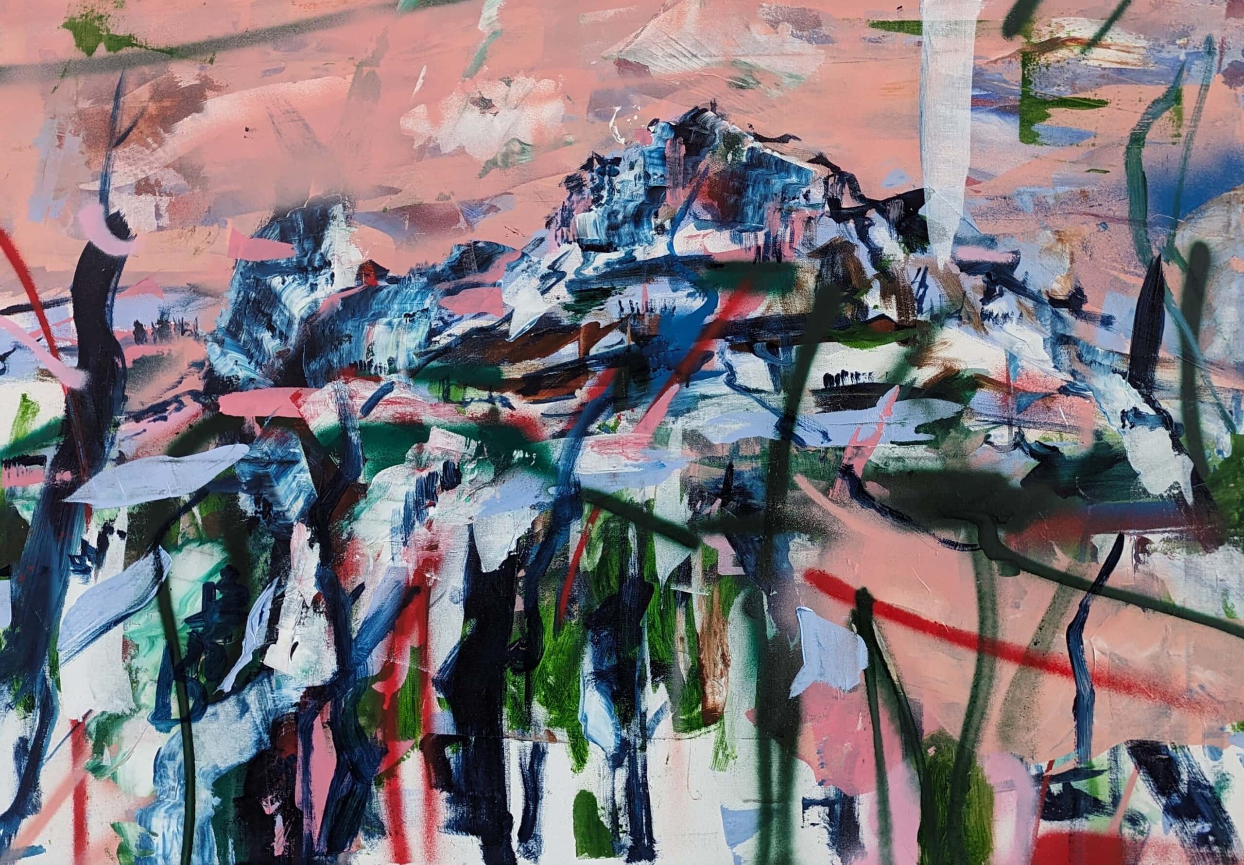Methode 116 x 81 cm oil and acrylic on canvas 2024