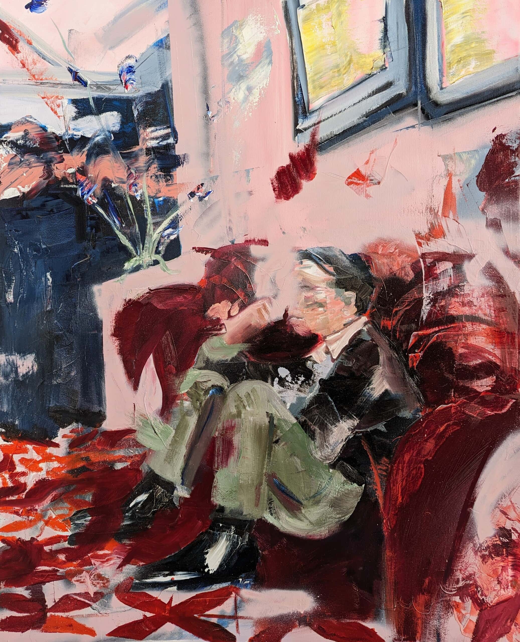Pose 80x100 oil on canvas 2023 1