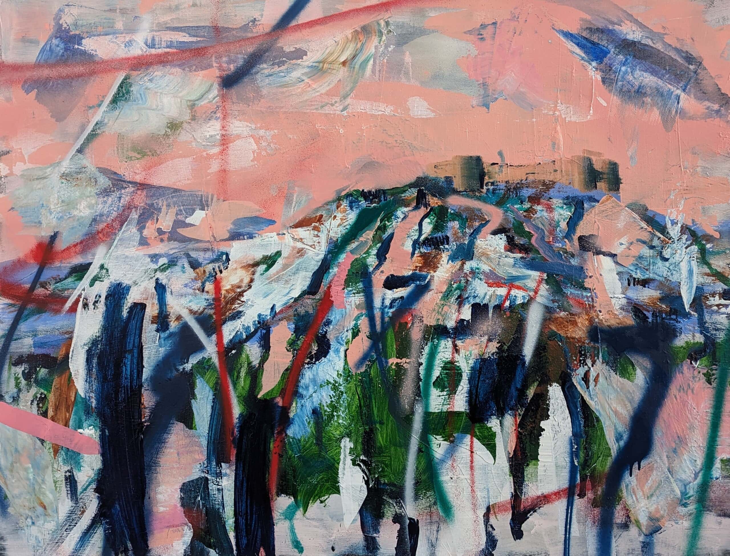 Villeneuve 116 x 90 cm oil and acrylic on canvas 2024